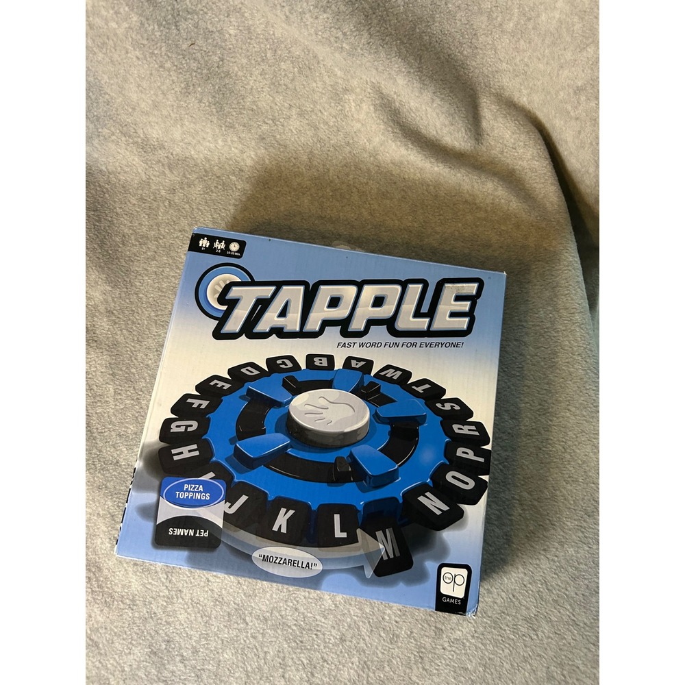 Tapple‎ Fast Paced Word Game USAopoly The OP Games Blue Black Complete